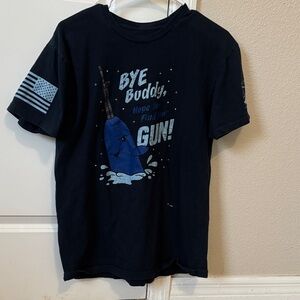Grunt Style Navy Short-Sleeve Graphic Tee - Blue Whale 'Bye Buddy'